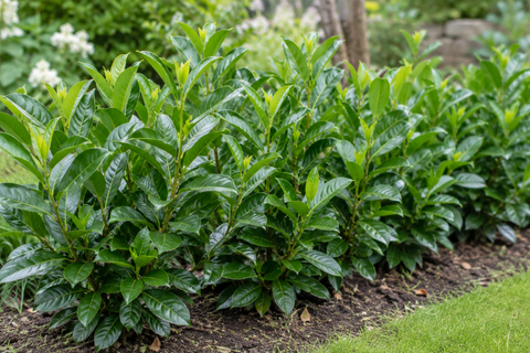 Prunus Laurocerasus Novita 20-30 cm – Laur Englezesc pentru un Gard Viu Dens și Verde