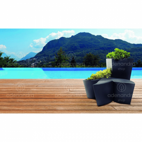 Set 3 ghivece de plastic Foglia