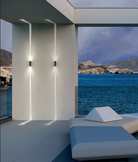 Aplica exterior Redo – Ace Power LED, corp aluminiu, lentilă acril transparentă