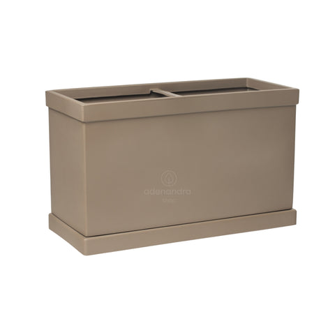 Jardiniera Berenice, Tortora  L 64/60,5  l 27/24,5  h 38,5