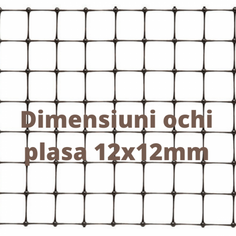 Plasa anticartita, 2m x 200m, 12 x 12