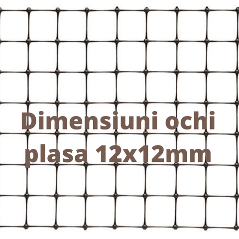 Plasa anticartita, 1m x 100 m, 12 x 12 mm