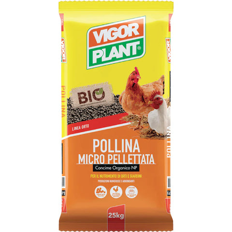 Îngrășământ organic natural NP 100%, micro-cuburi, Pollina Vigorplant