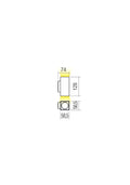 Fișă tehnică QUAD - Aplică de exterior LED 7W