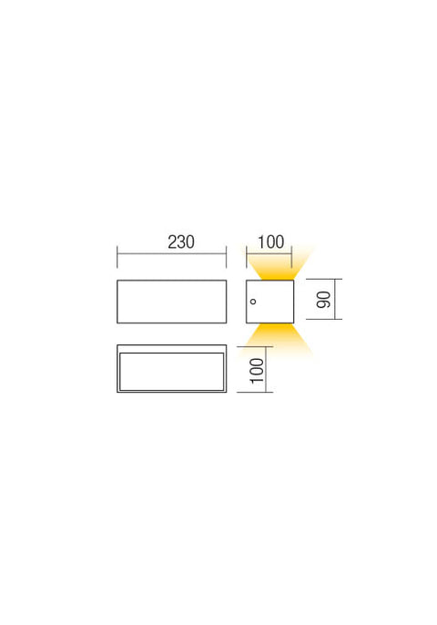 Fișă tehnică LAMPRIS - Aplică de exterior LED 13W