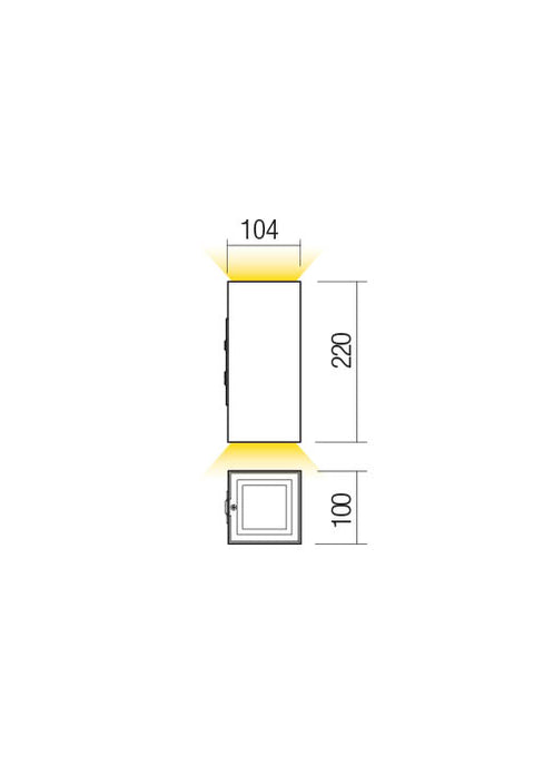 Fișă tehnică HUB - Plafonieră exterior LED 21W