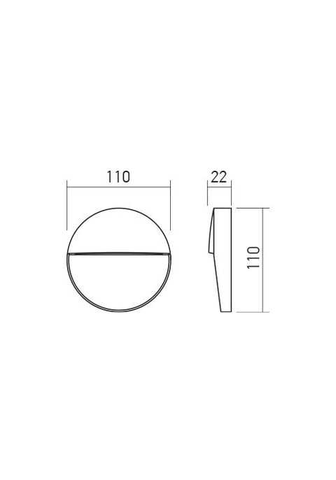Fișă tehnică LANDER -  - Iluminat trepte LED 3W