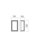 Fișă tehnică QUADRIS - Aplică de exterior LED 12W