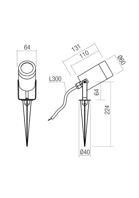 Fișă tehnică TIP - Proiector LED, GU10