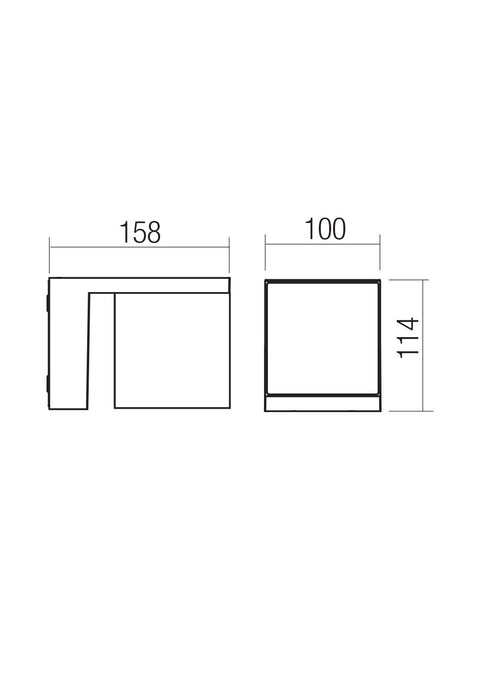 Fișă tehnică KUB - Aplică de exterior LED 18W