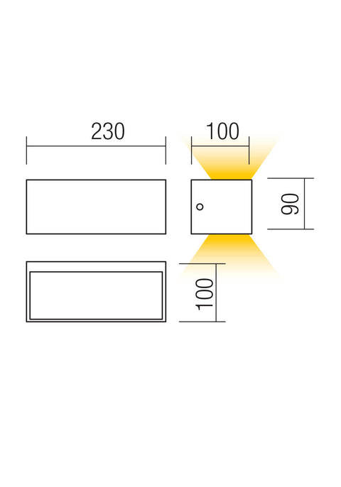 Fișă tehnică LAMPRIS - Aplică de exterior LED 13W
