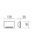 Fișă tehnică SLOT - Iluminat trepte LED 5W