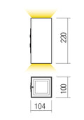 Fișă tehnică HUB - Plafonieră exterior LED 21W