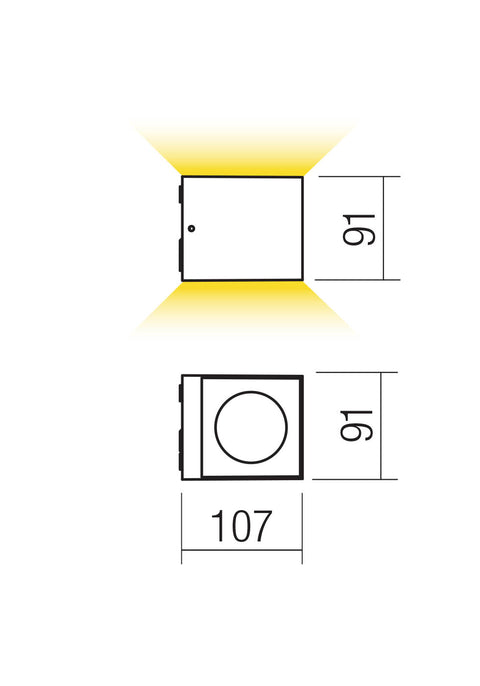 Fișă tehnică TEKO - Aplică de exterior LED 13,8W