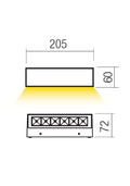 Fișă tehnică AROOS - Aplică de exterior LED 7,5W