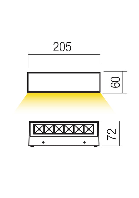 Fișă tehnică AROOS - Aplică de exterior LED 7,5W