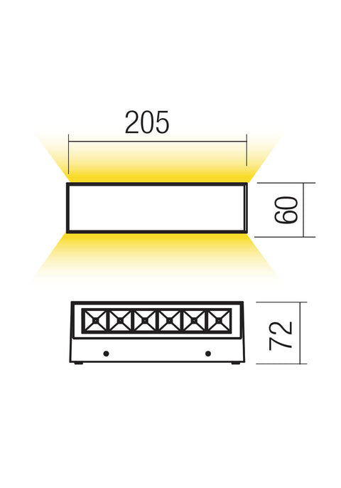Fișă tehnică AROOS - Aplică de exterior LED 14,5W