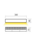 Fișă tehnică AROOS - Aplică de exterior LED 14,5W
