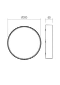 Fișă tehnică NOX - Plafonieră de exterior LED 29,5W