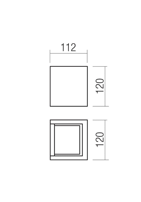 Fișă tehnică PETRA - Aplică de exterior LED 2x6W
