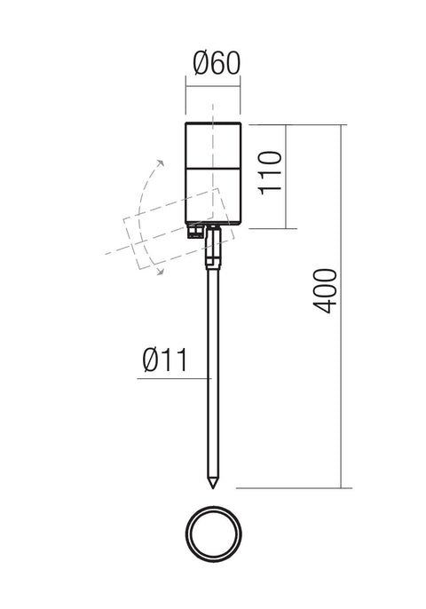Fișă tehnică STAKE - Lampă pentru sol, aplicată  65
