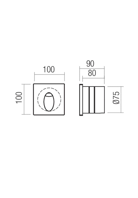 Fișă tehnică BAST - Iluminat trepte LED 2,5W