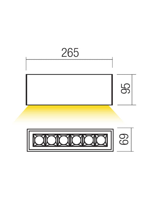 Fișă tehnică AROOS Dali - Plafonieră de exterior LED 15W